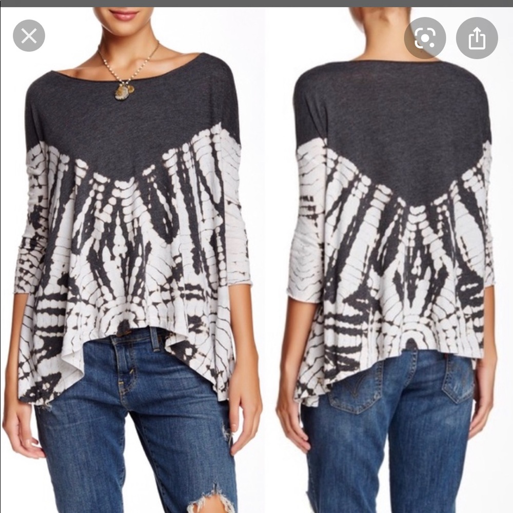 Free People Coastal Tie Dye Tee Small